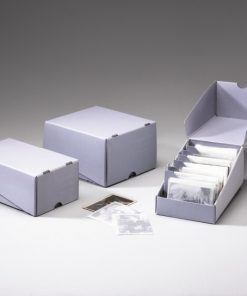 Acid Free Photo Storage Boxes - Permanent archival boxes for a wide variety of photographic formats, photo album boxes, slide boxes, microfiche boxes ....